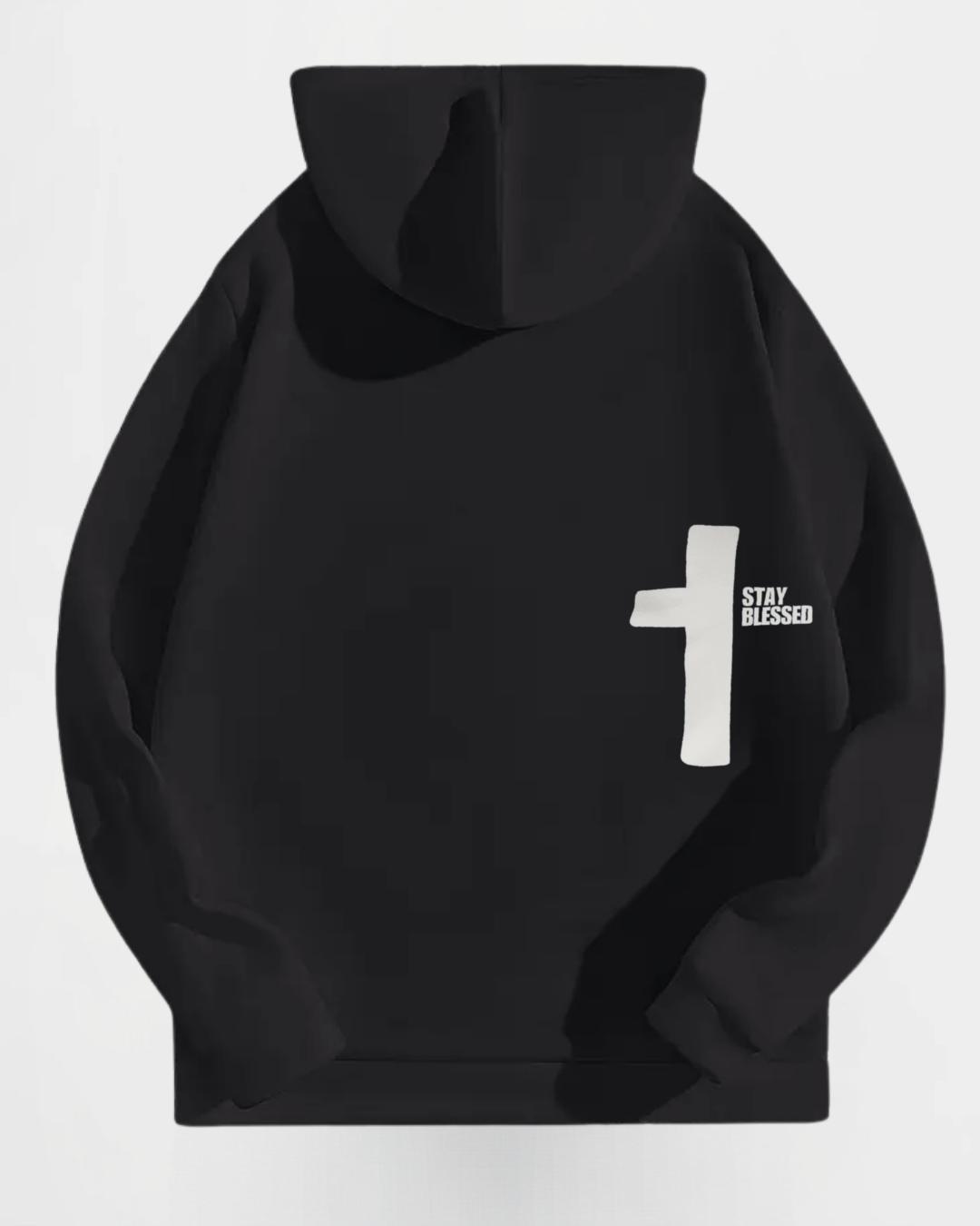 "Blessed By God" Hoodie in Black