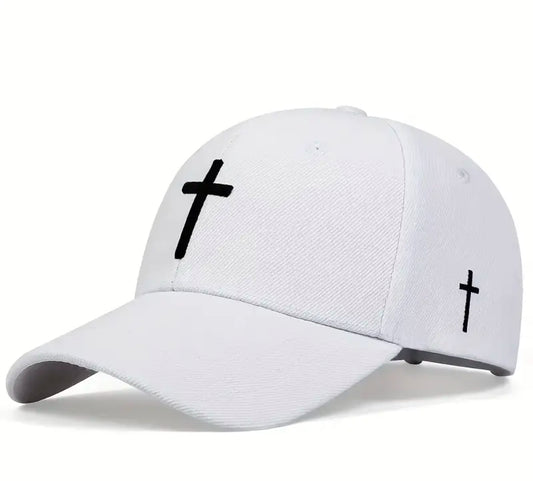 Embroidered Cross Baseball Cap