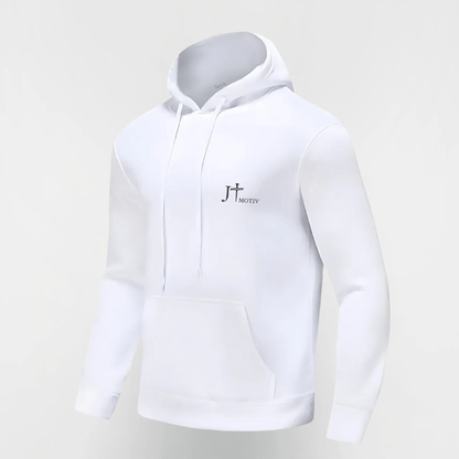 Hooded Sweatshirt in White - JT Motiv