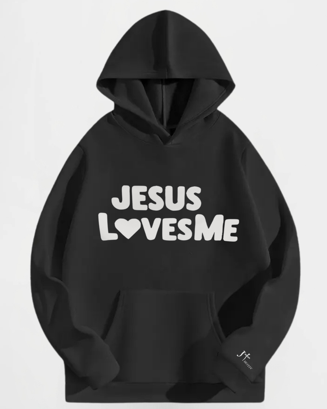 "Jesus Loves Me" Hoodie in Black - JT Motiv