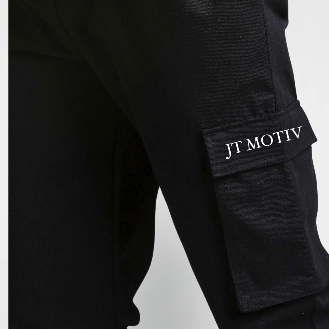 Utility Cargo Pants in Black - JT Motiv